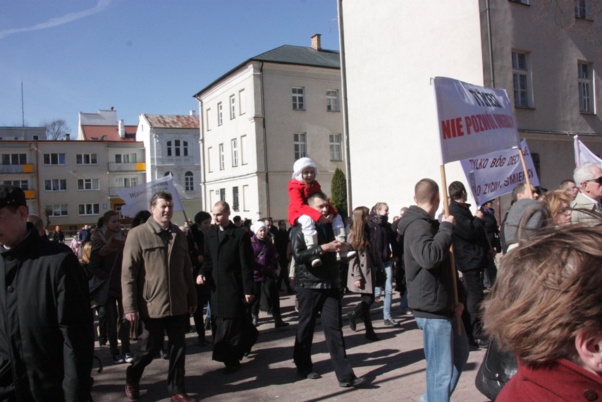 Jak widać, nawet dzieci z rodzicami wzięły udział w marszu